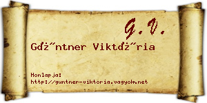 Güntner Viktória névjegykártya